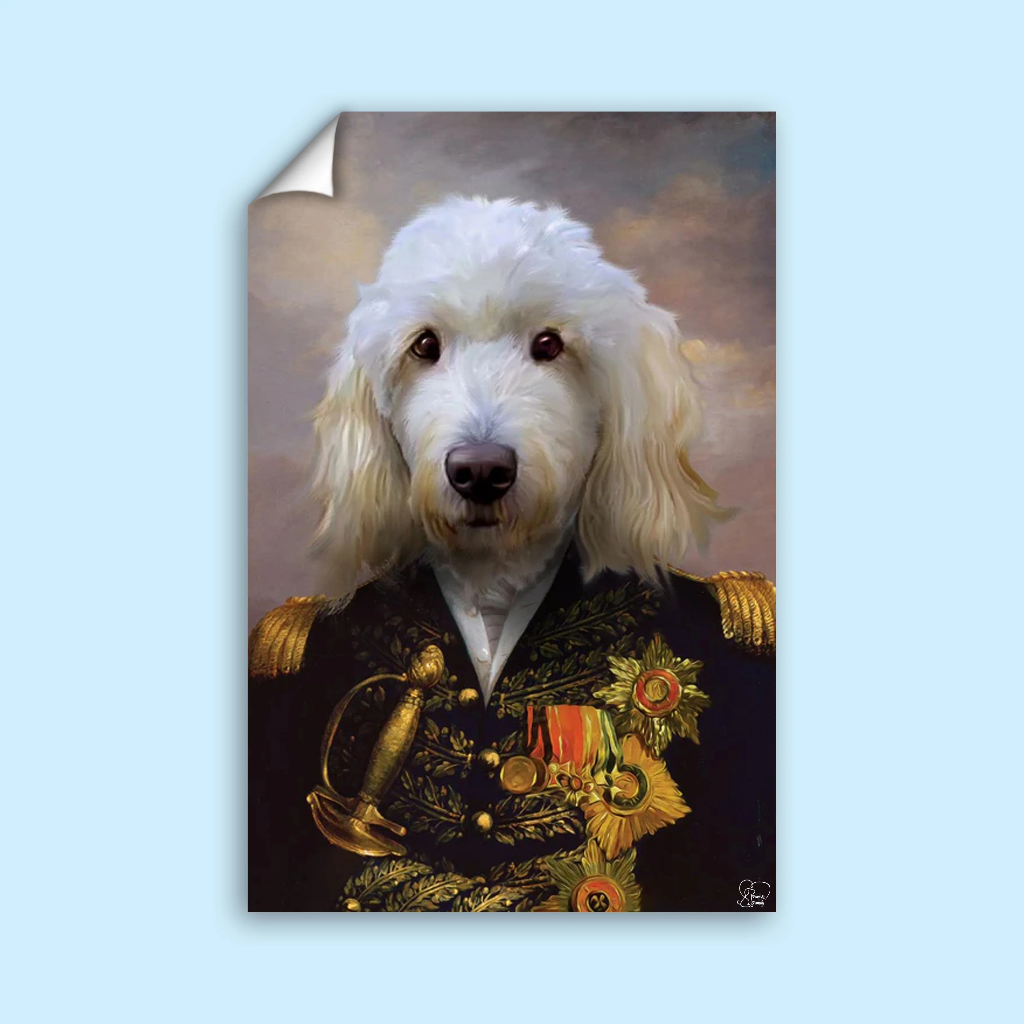 The Royal lieutenant - Custom Pet Portrait